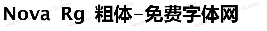 Nova Rg 粗体字体转换